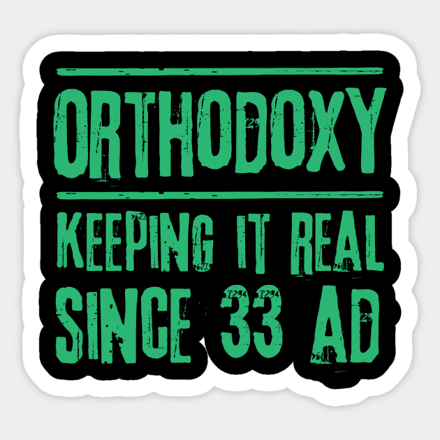 Funny Christian Eastern Orthodox Sticker by The WYLD Tribe